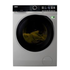 Zanussi 10kg Family Care ProSteam front load washing machine 1600 RPM - Silver & Black door