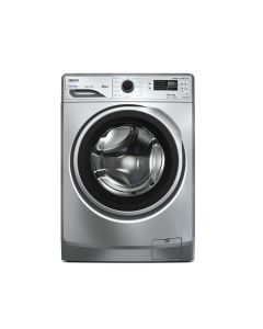 ZANUSSI PERLAMAX 8KG FRONTLOAD SILVER WITH BLACK DOOR SILVER RING WASHING MACHINE - PRO WHITE STEAM