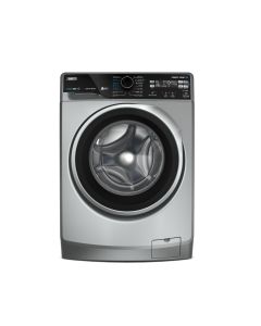 ZANUSSI STEAMMAX 7KG - FRONTLOAD SILVER WITH BLACK DOOR SILVER RING WASHING MACHINE - INVERTER MOTOR.