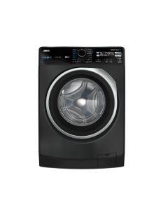 ZANUSSI STEAMMAX 7KG FRONTLOAD DARK GREY WITH BLACK DOOR SILVER RING WASHING MACHINE INVERTER MOTOR.