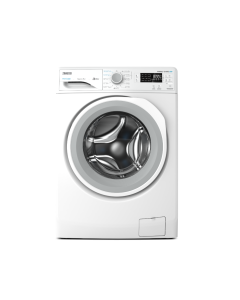 ZANUSSI PERLAMAX 6KG - FRONTLOAD WHITE WITH GREY DOOR WHITE RING WASHING MACHINE - PRO WHITE STEAM .