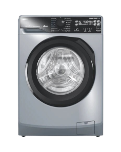 Zanussi Special Edition SteamMax 8KG Frontload Silver Washing Machine with Black Door Inverter Motor