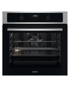 فرن زانوسي مدمج 60 سم - فرن + شواية أمان من الفولاذ المقاوم للصدأ - مروحة - بخار