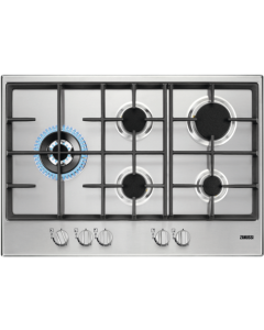 مسطح غاز زانوسي زجاج 74 سم مزود بـ 5 شعلة سرعة شعلات أمان من الفولاذ المقاوم للصدأ - غاز