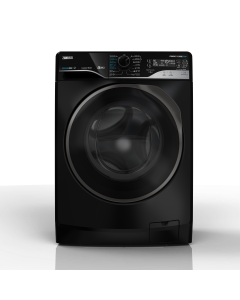 غسالة زانوسي أوتوماتيك ستيم ماكس 9 كيلو اسود , موتور انفرتر باب فضي غامق 