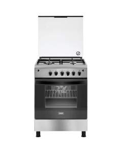 Zanussi SteelMax 4-Burner Cooker with Gas Oven Hob