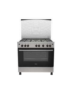 Zanussi SteelPlus 5-Burner Cooker with Gas Oven Hob