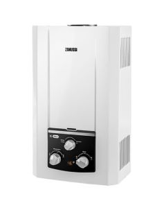 Zanussi 10L - White Gas Water Heater with Built In Adapter