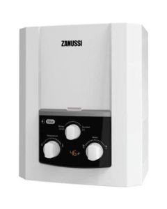 Zanussi 6L - White Gas Water Heater with Built In Adapter