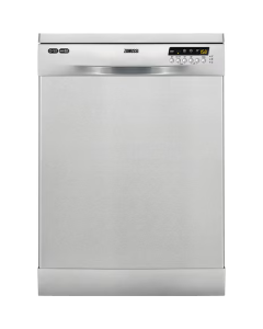 Zanussi DishWasher 60 CM Silver Freestanding - 5 Programs(Digital Display)