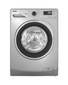 Zanussi Special Edition PerlaMax 8KG Frontload Silver Washing Machine Black Door Silver Ring Pro White Steam