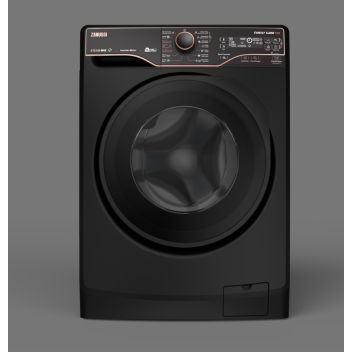 Zanussi SteamMax with lens 11k front load washing machine - Royal Black