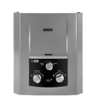Zanussi 6L - SILVER Gas Water Heater with Built In Adapter